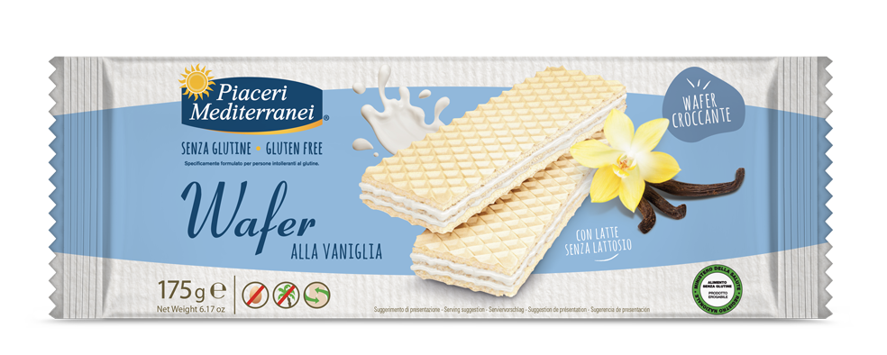 PIACERI MEDITERRANEI WAFER ALLA VANIGLIA