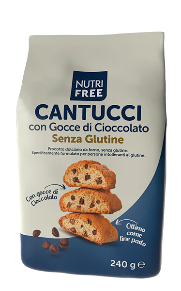 NUTRI FREE CANTUCCI CON GOCCE DI CIOCCOLATO
