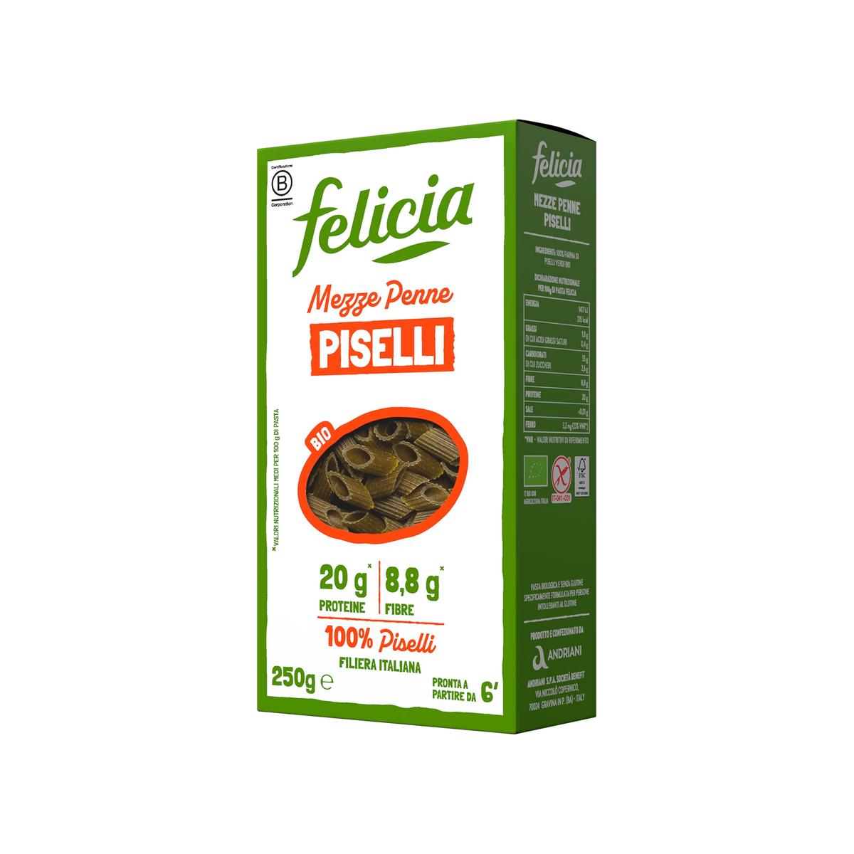 FELICIA MEZZE PENNE PISELLI