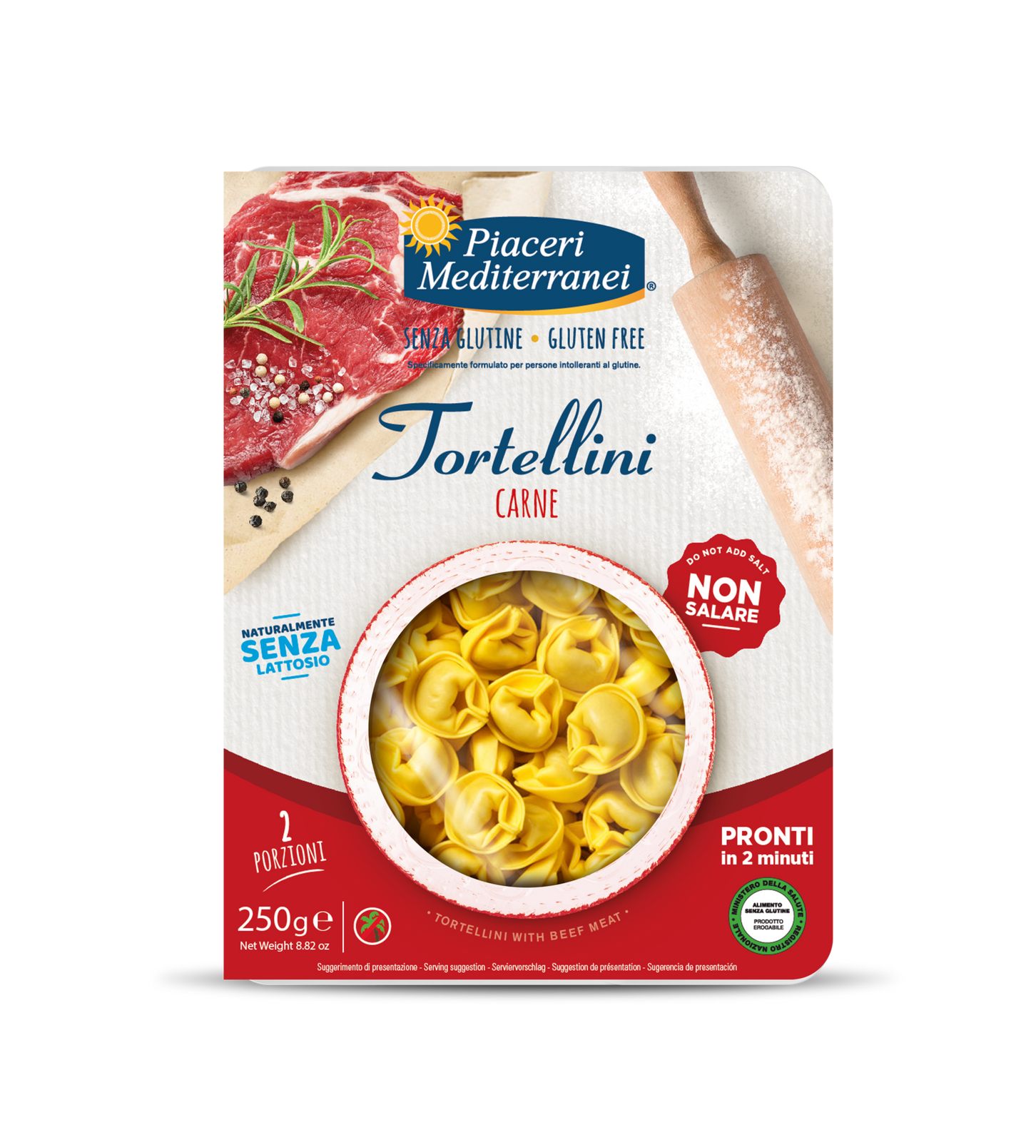 PIACERI MEDITERRANEI TORTELLINI CON CARNE