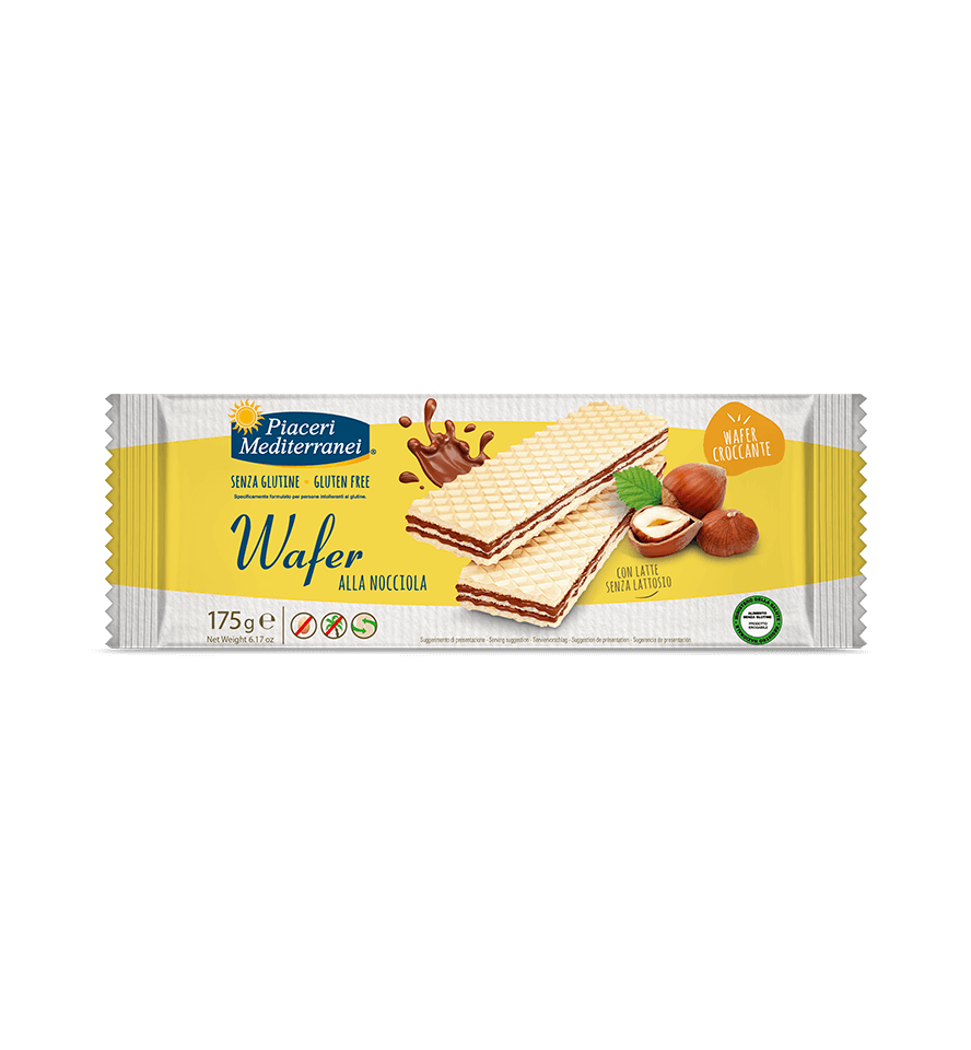PIACERI MEDITERRANEI WAFER ALLA NOCCIOLA