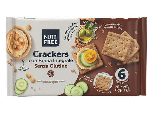 NUTRI FREE CRACKERS CON FARINA INTEGRALE