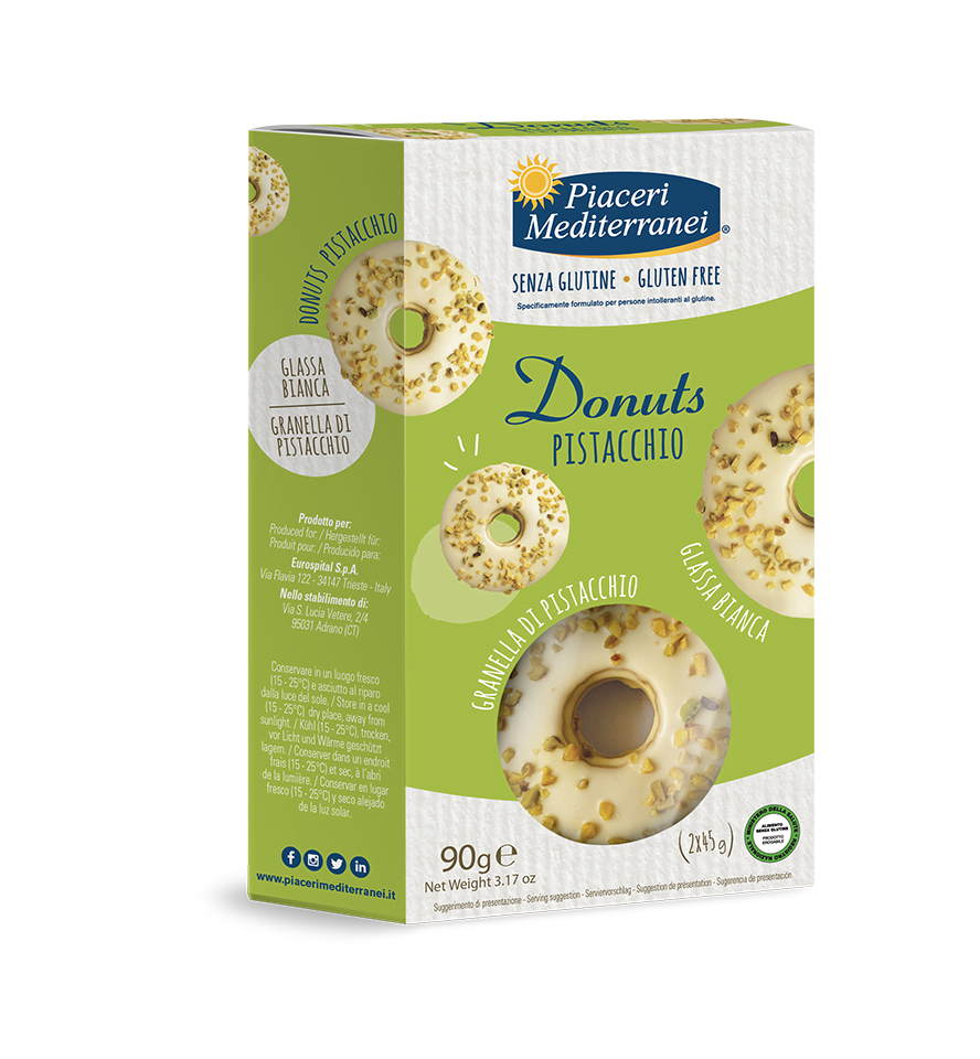 PIACERI MEDITERRANEI DONUTS PISTACCHIO