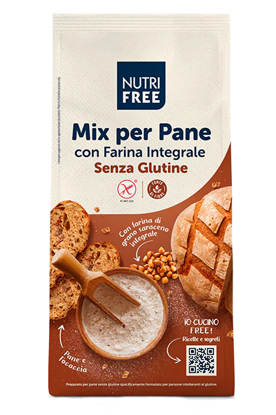 NUTRI FREE MIX PER PANE CON FARINA INTEGRALE