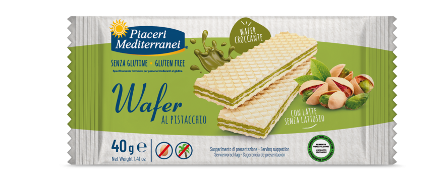 PIACERI MEDITERRANEI WAFER PISTACCHIO MONOPORZIONE