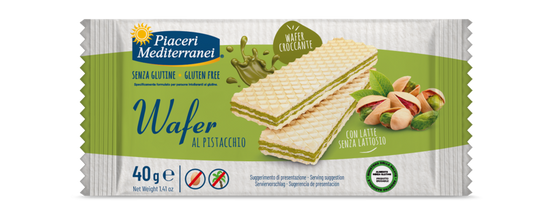 PIACERI MEDITERRANEI WAFER PISTACCHIO MONOPORZIONE