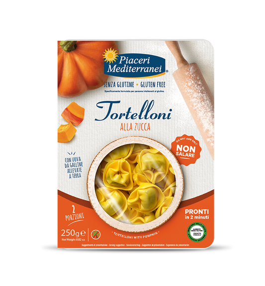 PIACERI MEDITERRANEI TORTELLONI ALLA ZUCCA