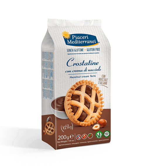 PIACERI MEDITERRANEI CROSTATINE CON CREMA DI NOCCIOLE