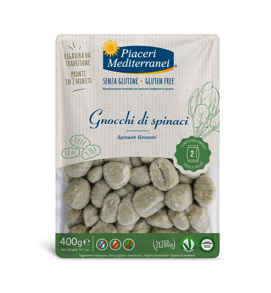PIACERI MEDITERRANEI GNOCCHI DI SPINACI