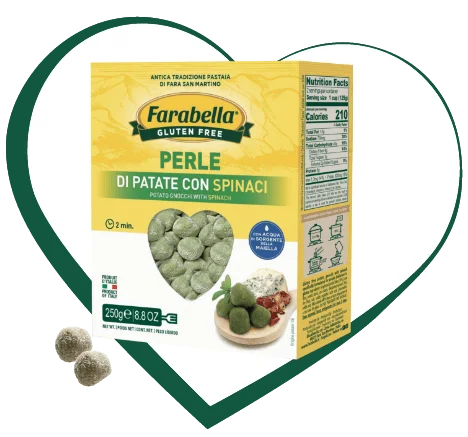 FARABELLA PERLE DI PATATE CON SPINACI