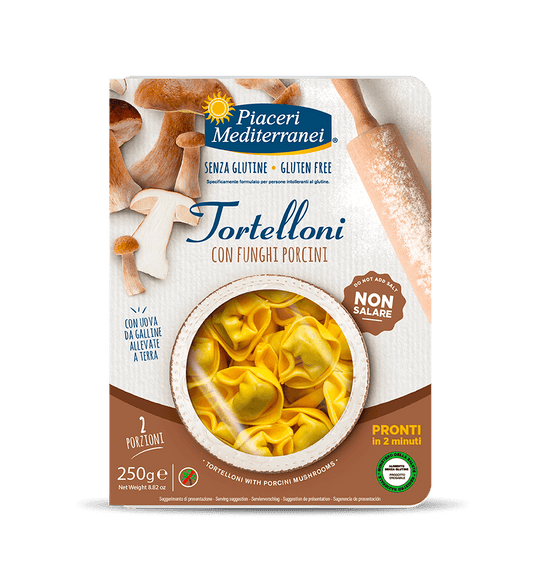PIACERI MEDITERRANEI TORTELLONI CON FUNGHI