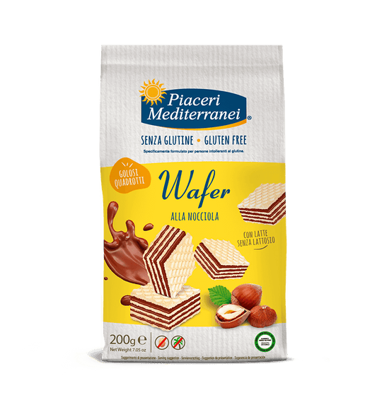 PIACERI MEDITERRANEI WAFER NOCCIOLA QUADROTTI